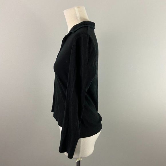 🌿4/$35 🌿JACOB‎ CONNEXION Black Long Sleeve Shirt - Picture 3 of 7